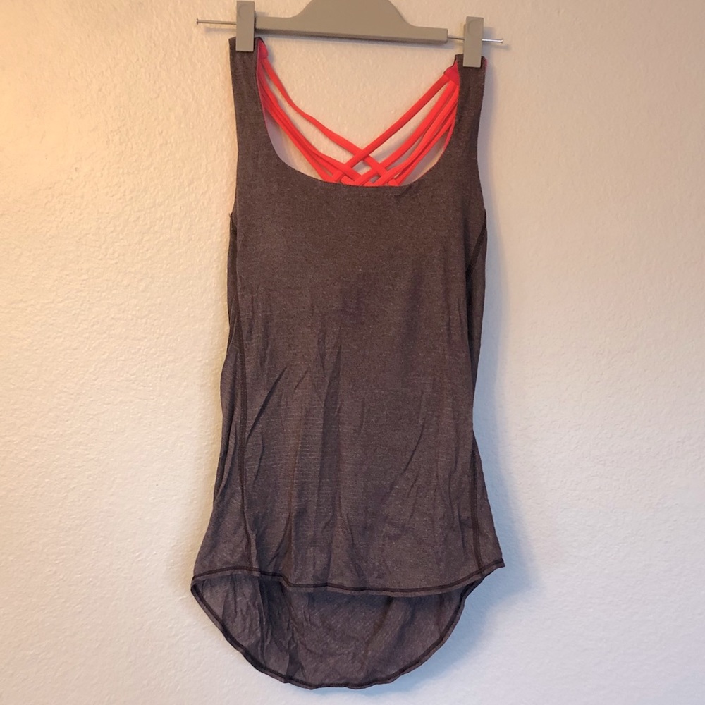 Lululemon Free to be Wild tank in cherry/coral